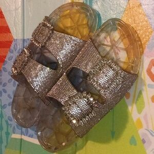 Rhinestone Jelly Sandals by Rouge Helium